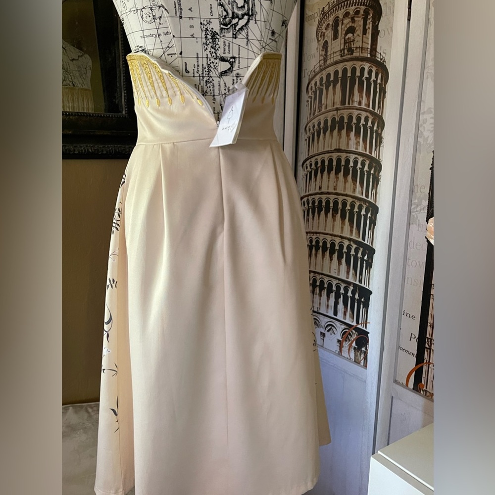 Żü Designer Botanics Runway Embroidered Top Party Midi Stitch Dress, 5⭐️Midi - Picture 13 of 13